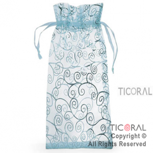 BOLSA ORGANZA CELESTE15X25 ARABESCO HS3971-3 x 1